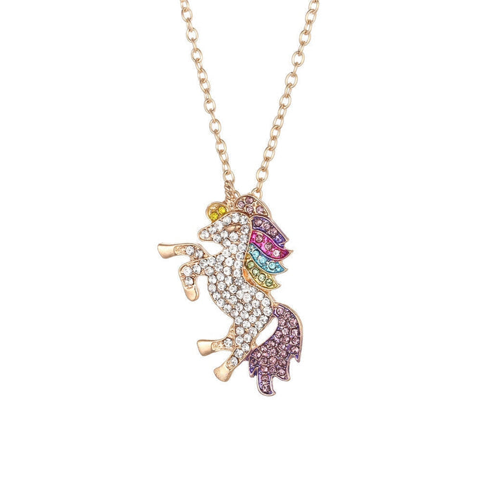 Wholesale fashion electroplating Unicorn Necklace JDC-NE-Yiz006 Necklaces 艺真 Wholesale Jewelry JoyasDeChina Joyas De China
