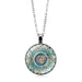 Wholesale fashion glass pendant JDC-CS-Hengx004 charms 横湘 XSWX0124-sliver Wholesale Jewelry JoyasDeChina Joyas De China