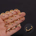 Wholesale fashion Mini ROUND copper earrings JDC-ES-Henst003 Piercings 亨森 1 黄金 Wholesale Jewelry JoyasDeChina Joyas De China