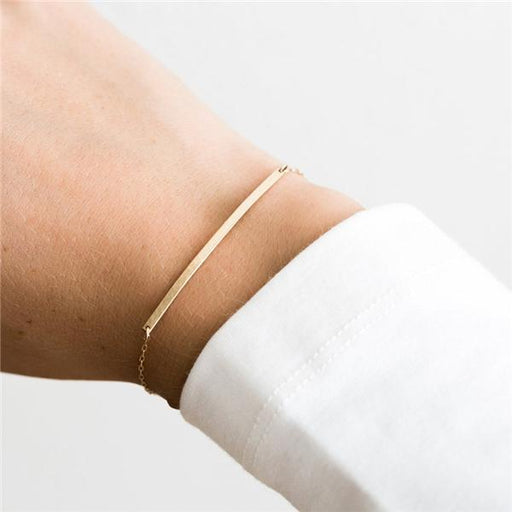 Bulk Jewelry Wholesale fashion smile bracelet Simple stainless steel ladies rose gold bracelet-JDC-BT-j007 Wholesale factory from China YIWU China