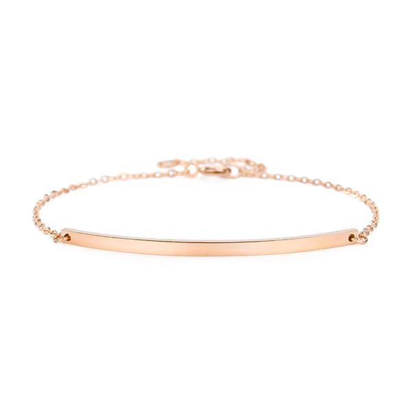 Bulk Jewelry Wholesale fashion smile bracelet Simple stainless steel ladies rose gold bracelet-JDC-BT-j007 Wholesale factory from China YIWU China