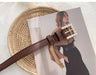 Wholesale Faux Leather Alloy Pearl Buckle Ladies Belt JDC-WB-YunT003 Womenbelt 云图 brown 100cm Wholesale Jewelry JoyasDeChina Joyas De China