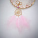 Wholesale Feather Metal DreamCatcher Keychain JDC-KC-WZT001 Keychains 吴作堂 pink Wholesale Jewelry JoyasDeChina Joyas De China