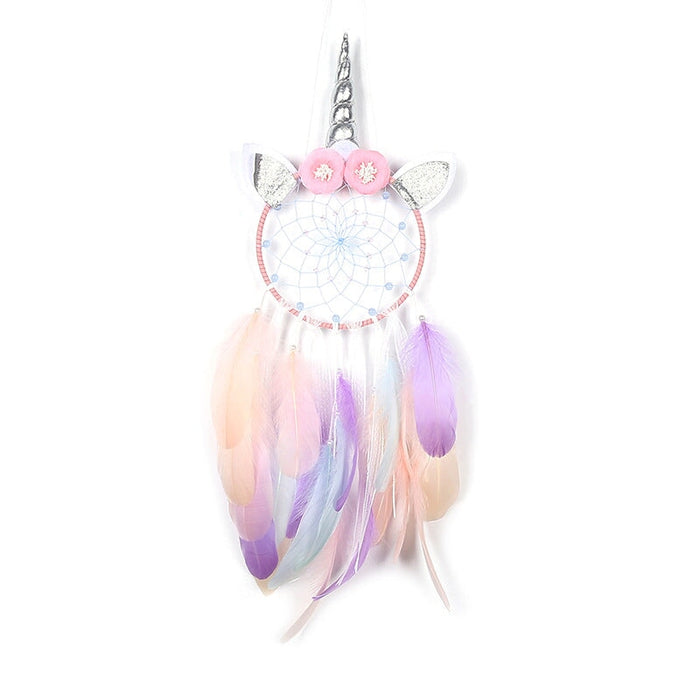 Wholesale Feather Simulation Flower Woven DreamCatcher JDC-DC-MGu005 Dreamcatcher 梦罟 Wholesale Jewelry JoyasDeChina Joyas De China