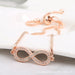 Wholesale figure 8 bow set diamond adjustable pull bracelet JDC-BT-HongX010 Bracelet 宏祥 Wholesale Jewelry JoyasDeChina Joyas De China