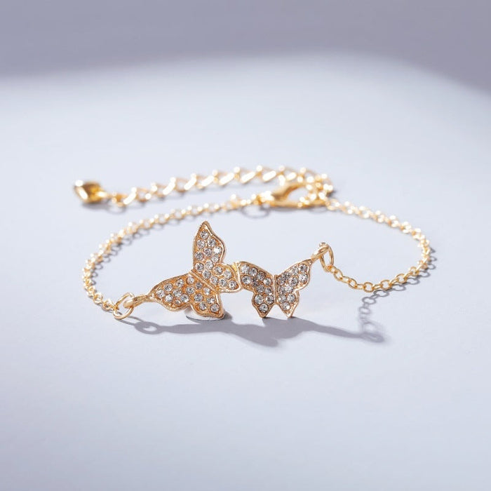 Wholesale Flash Diamond Butterfly Alloy Bracelet JDC-BT-A029 Bracelet 妙雅 Wholesale Jewelry JoyasDeChina Joyas De China