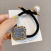 Wholesale flash drill clover head rope JDC-HS-GSFS013 Hair Scrunchies 夙尚 2 blue Wholesale Jewelry JoyasDeChina Joyas De China