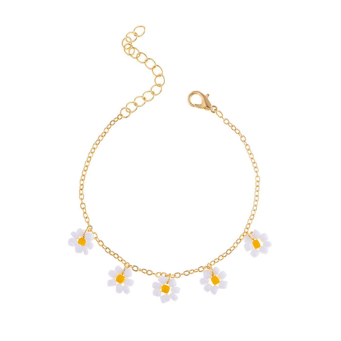 Wholesale flower alloy rice beads flower bracelet JDC-BT-Yida003 Bracelet 宜达 52 Wholesale Jewelry JoyasDeChina Joyas De China