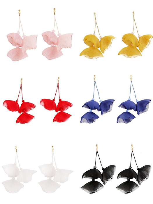 Wholesale flower beaded earrings JDC-ES-ManY006 Earrings 满溢 Wholesale Jewelry JoyasDeChina Joyas De China