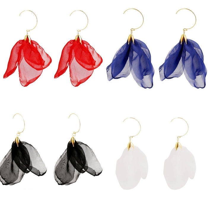 Wholesale flower beaded earrings JDC-ES-ManY006 Earrings 满溢 Wholesale Jewelry JoyasDeChina Joyas De China