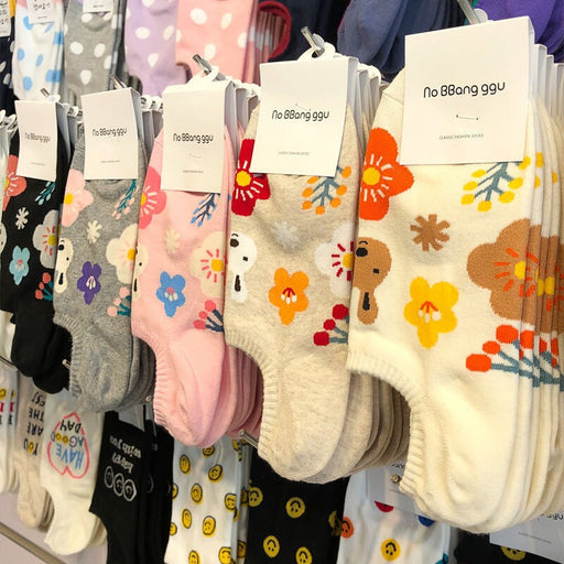 Wholesale flower boat socks anti-shedding thin cotton socks MOQ≥2 JDC-SK-XiangY002 Sock 翔域 Wholesale Jewelry JoyasDeChina Joyas De China