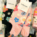 Wholesale flower boat socks anti-shedding thin cotton socks MOQ≥2 JDC-SK-XiangY002 Sock 翔域 pink Wholesale Jewelry JoyasDeChina Joyas De China