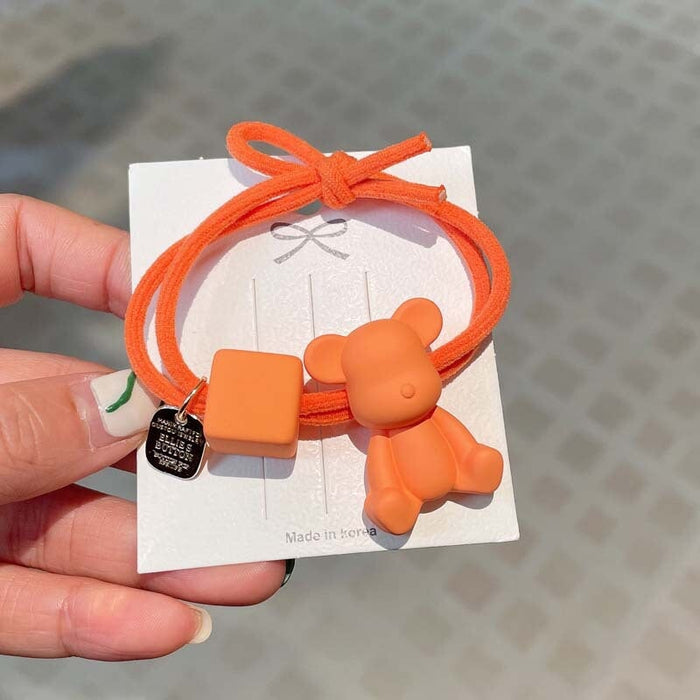 Wholesale fluorescent color bear hair rope (F) JDC-HS-GSFS012 Hair Scrunchies 夙尚 Wholesale Jewelry JoyasDeChina Joyas De China