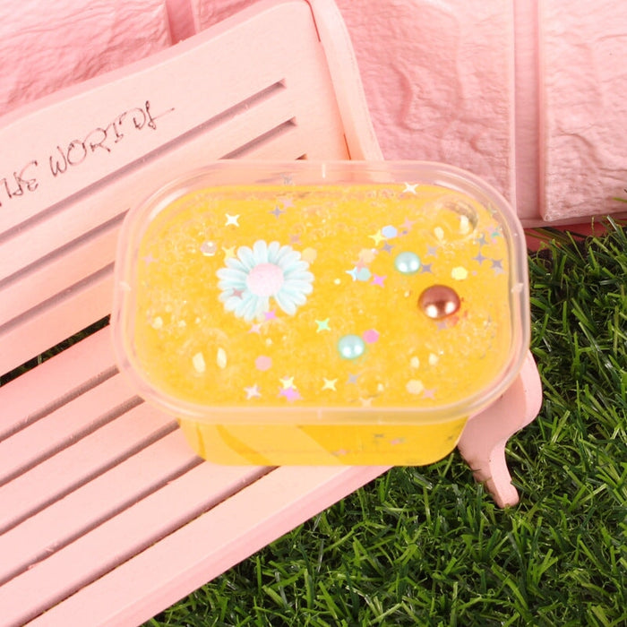 Wholesale Foaming Glue Crystal Mud Slime Decompression Toys JDC-FT-LingK002 fidgets toy 灵卡 yellow Wholesale Jewelry JoyasDeChina Joyas De China