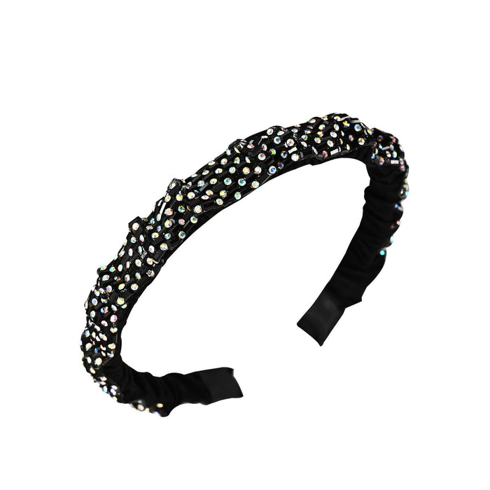 Wholesale fold hot drill out band drill Headband JDC-HD-YingT002 Headband 迎泰 Wholesale Jewelry JoyasDeChina Joyas De China