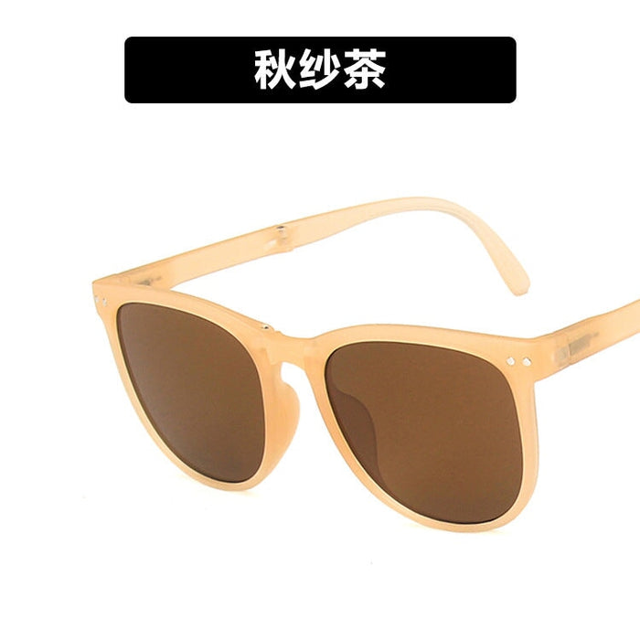 Wholesale folding portable sunglasses JDC-SG-KD133 Sun Glasses 珂盾 Autumn gauze tea / Wholesale Jewelry JoyasDeChina Joyas De China