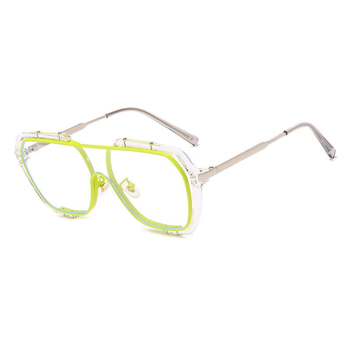 Wholesale Frameless Large Frame Resin Lens PC Metal Sunglasses JDC-SG-JinF032 Sunglasses 季丰 yellow kuang Wholesale Jewelry JoyasDeChina Joyas De China