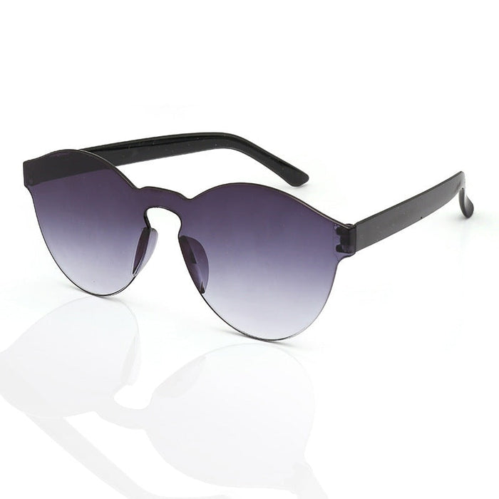 Wholesale Frameless One Piece PC Transparent Sunglasses JDC-SG-XingY003 Sunglasses 兴业 double gray sheet Wholesale Jewelry JoyasDeChina Joyas De China