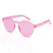 Wholesale Frameless One Piece PC Transparent Sunglasses JDC-SG-XingY003 Sunglasses 兴业 pink Wholesale Jewelry JoyasDeChina Joyas De China