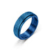Wholesale Frosted Rotating Decompression Stainless Steel Couple Ring JDC-RS-DingC002 Rings 顶潮 blue 7 Wholesale Jewelry JoyasDeChina Joyas De China
