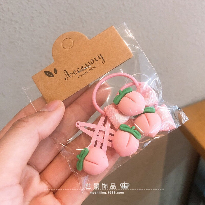 Wholesale fruit small rubber band does not hurt hair hair scrunchies MOQ≥5 JDC-HS-Shij008 Hair Scrunchies 世景 Wholesale Jewelry JoyasDeChina Joyas De China