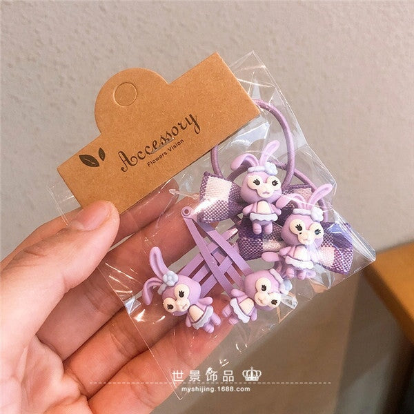 Wholesale fruit small rubber band does not hurt hair hair scrunchies MOQ≥5 JDC-HS-Shij008 Hair Scrunchies 世景 purple Wholesale Jewelry JoyasDeChina Joyas De China