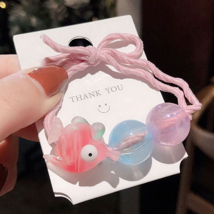 Wholesale fruit watermelon strawberry resin hair rope JDC-HS-ShiX001 Hair Scrunchies 诗弦 13 Wholesale Jewelry JoyasDeChina Joyas De China