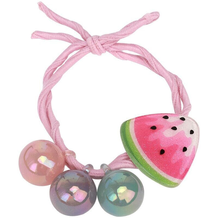 Wholesale fruit watermelon strawberry resin hair rope JDC-HS-ShiX001 Hair Scrunchies 诗弦 Wholesale Jewelry JoyasDeChina Joyas De China