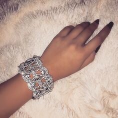 Wholesale full diamond pattern rhinestone bracelet JDC-BT-Xins002 Bracelet 心饰 Wholesale Jewelry JoyasDeChina Joyas De China
