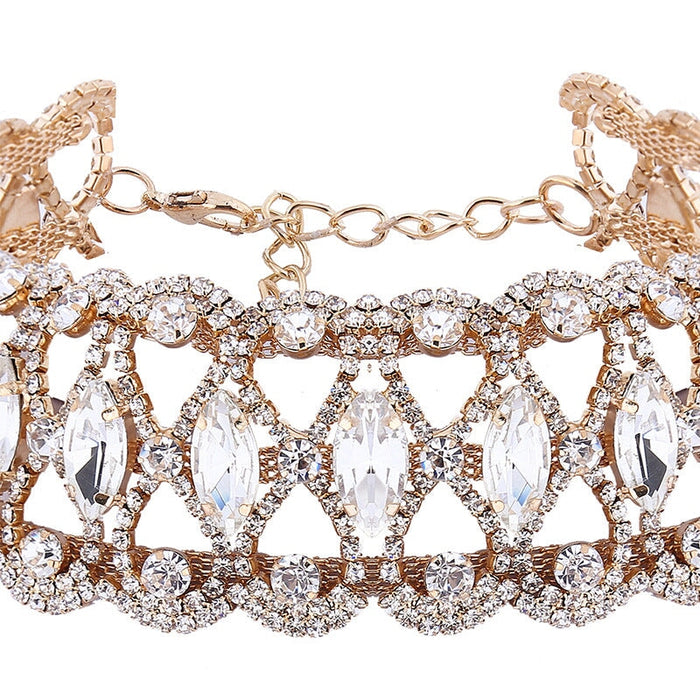 Wholesale full diamond pattern rhinestone bracelet JDC-BT-Xins002 Bracelet 心饰 Wholesale Jewelry JoyasDeChina Joyas De China