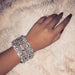 Wholesale full diamond pattern rhinestone bracelet JDC-BT-Xins002 Bracelet 心饰 Wholesale Jewelry JoyasDeChina Joyas De China