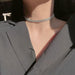 Wholesale full diamond short alloy necklace JDC-NE-BaoY002 Necklaces 宝钰 Wholesale Jewelry JoyasDeChina Joyas De China