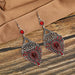 Wholesale full drilled water droplet skeleton alloy drop JDC-ES-daiq013 Earrings 黛茜 Wholesale Jewelry JoyasDeChina Joyas De China