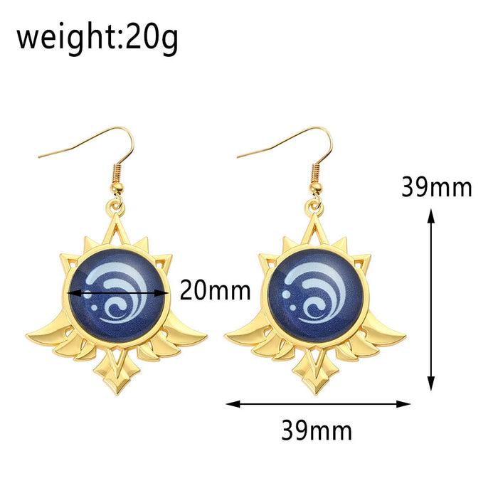 Wholesale game peripheral light Earrings JDC-ES-ZhuoX007 Earrings 卓星 Wholesale Jewelry JoyasDeChina Joyas De China