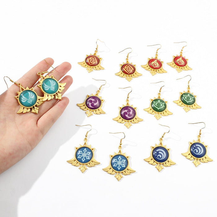 Wholesale game peripheral light Earrings JDC-ES-ZhuoX007 Earrings 卓星 Wholesale Jewelry JoyasDeChina Joyas De China