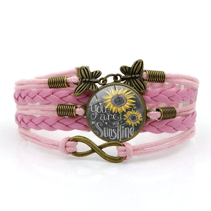 Wholesale gemstone vintage butterfly alloy bracelet JDC-BT-hengx006 Bracelet 横湘 Pink Wholesale Jewelry JoyasDeChina Joyas De China