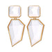 wholesale Geometric acrylic earrings JDC-ES-f102 earrings JoyasDeChina B07-01-18gold Wholesale Jewelry JoyasDeChina Joyas De China