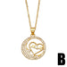 Wholesale geometric love mother's day necklace JDC-NE-AOS019 Necklaces 翱昇 B Wholesale Jewelry JoyasDeChina Joyas De China