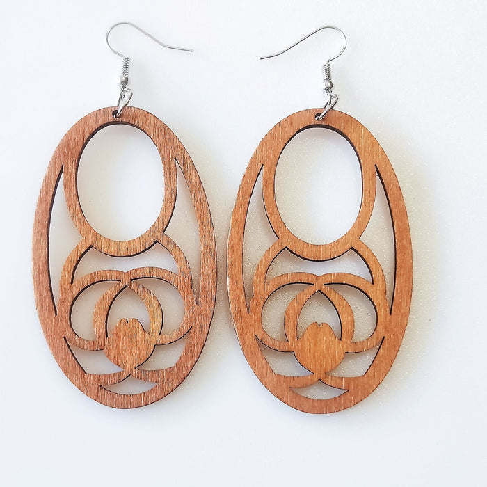 Wholesale Geometric Rhinestone Boho Wood Earrings MOQ≥2 JDC-ES-AnX002 Earrings 安修 14 Wholesale Jewelry JoyasDeChina Joyas De China