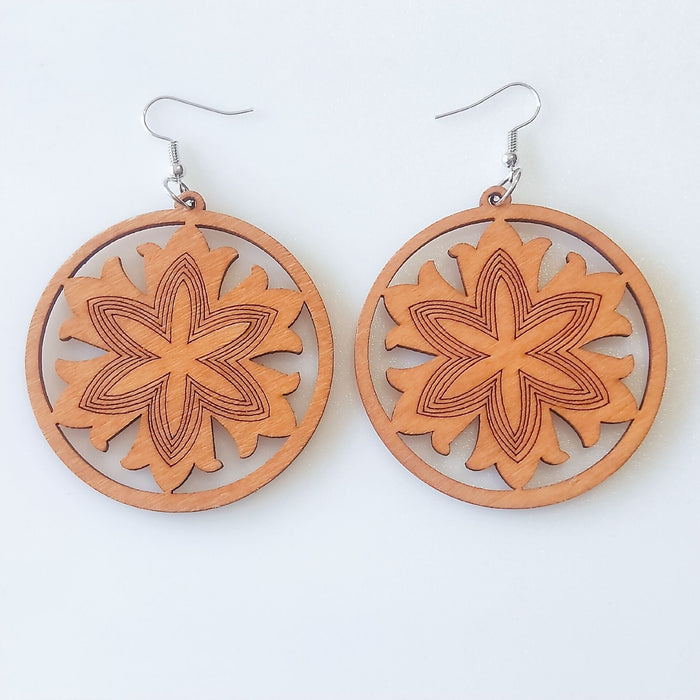 Wholesale Geometric Rhinestone Boho Wood Earrings MOQ≥2 JDC-ES-AnX002 Earrings 安修 17 Wholesale Jewelry JoyasDeChina Joyas De China