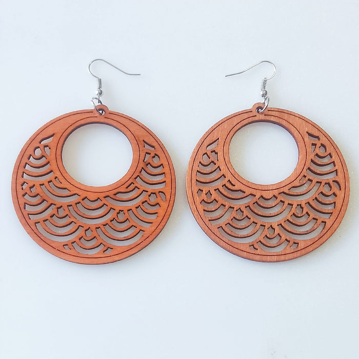 Wholesale Geometric Rhinestone Boho Wood Earrings MOQ≥2 JDC-ES-AnX002 Earrings 安修 19 Wholesale Jewelry JoyasDeChina Joyas De China