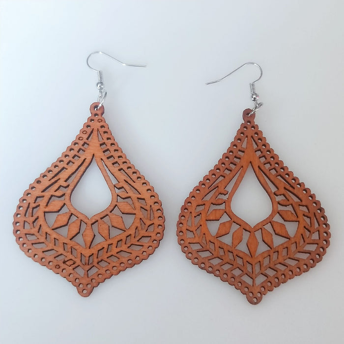 Wholesale Geometric Rhinestone Boho Wood Earrings MOQ≥2 JDC-ES-AnX002 Earrings 安修 22 Wholesale Jewelry JoyasDeChina Joyas De China