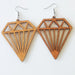 Wholesale Geometric Rhinestone Boho Wood Earrings MOQ≥2 JDC-ES-AnX002 Earrings 安修 Wholesale Jewelry JoyasDeChina Joyas De China