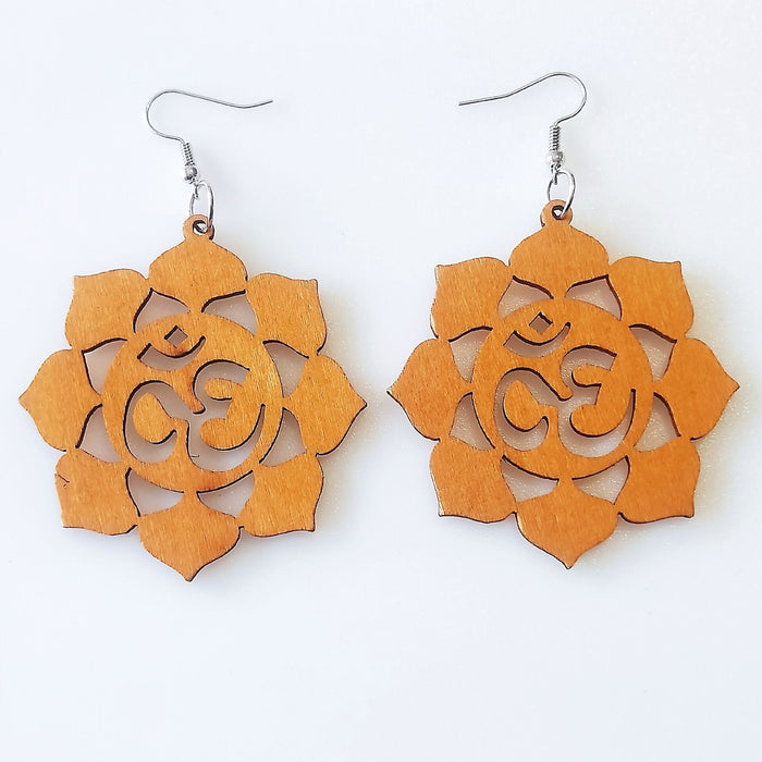 Wholesale Geometric Rhinestone Boho Wood Earrings MOQ≥2 JDC-ES-AnX002 Earrings 安修 Wholesale Jewelry JoyasDeChina Joyas De China