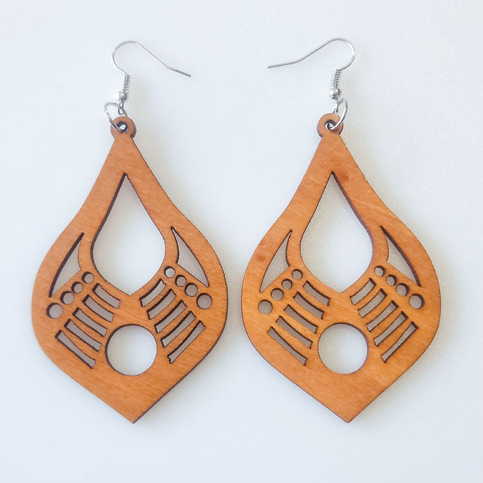 Wholesale Geometric Rhinestone Boho Wood Earrings MOQ≥2 JDC-ES-AnX002 Earrings 安修 9 Wholesale Jewelry JoyasDeChina Joyas De China