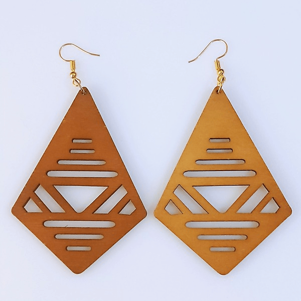 Wholesale Geometric Rhinestone Boho Wood Earrings MOQ≥2 JDC-ES-AnX003 Earrings 安修 Wholesale Jewelry JoyasDeChina Joyas De China