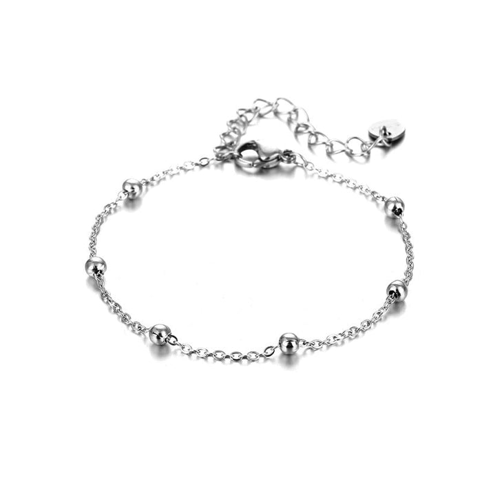 Wholesale geometry colorful drip oil stainless steel beanie bead bracelet JDC-BT-Mingm001 Bracelet 敏萌 2 Wholesale Jewelry JoyasDeChina Joyas De China