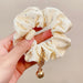 Wholesale girl fabric large intestine personalized Hair Scrunchies JDC-HS-GSHX056 Hair Scrunchies 恒曦 1#rice white Wholesale Jewelry JoyasDeChina Joyas De China
