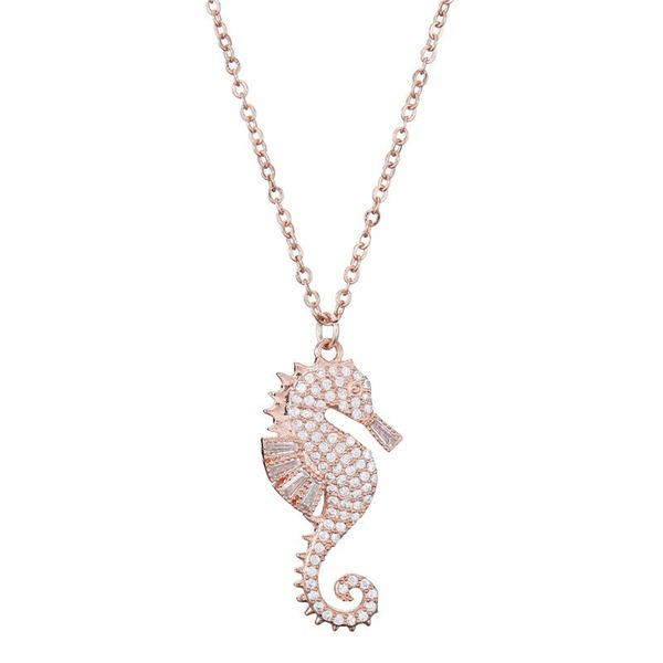 Bulk Jewelry Wholesale Girl Sea horse necklace JDC-ag108 Wholesale factory from China YIWU China