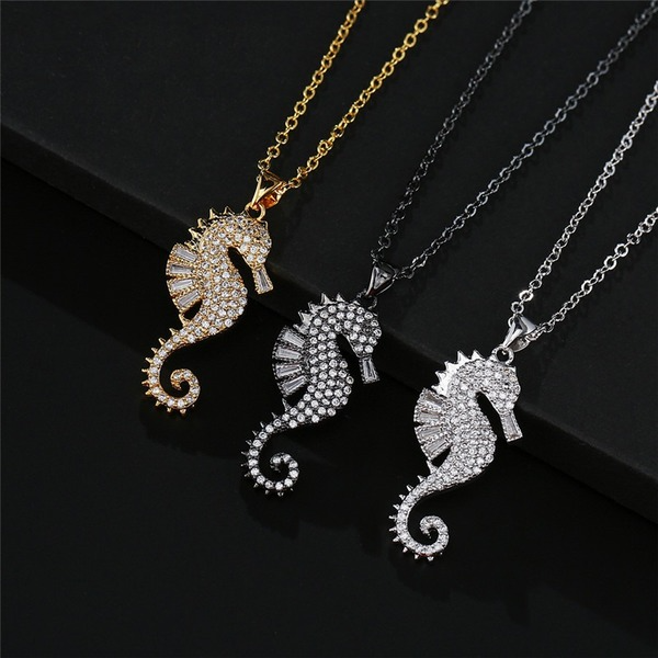 Bulk Jewelry Wholesale Girl Sea horse necklace JDC-ag108 Wholesale factory from China YIWU China